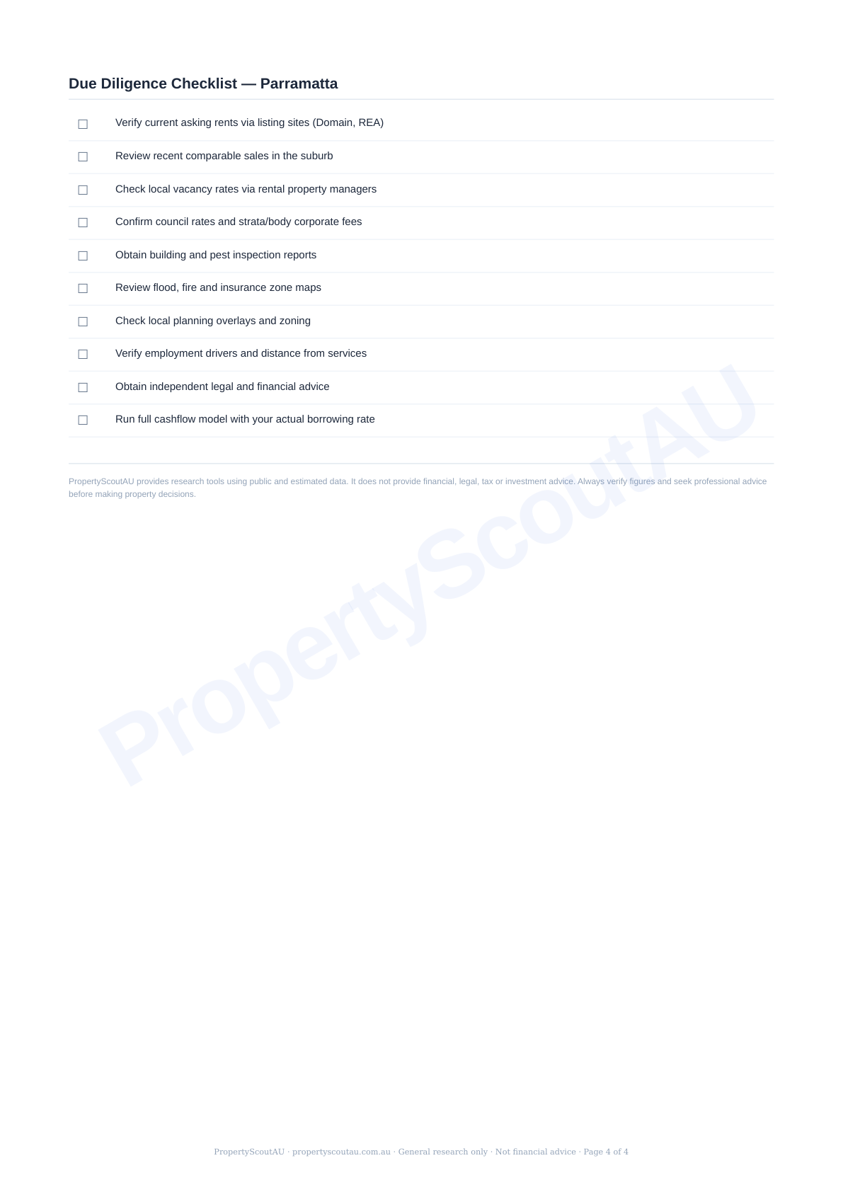 Sample suburb report page 4